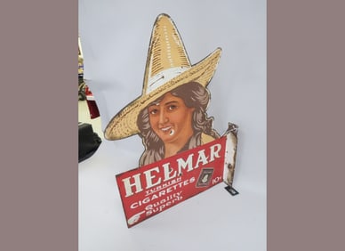 Helmar Turkish Cigarettes Porcelain Sign