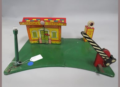 Marx Glendale Depot Metal Station