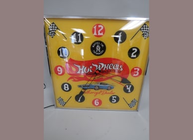 Pam Hot Wheels Electric Clock