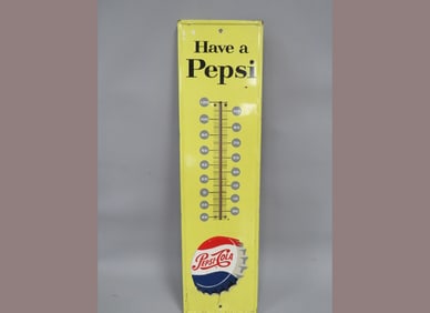 Embossed 1965 Pepsi-Cola Thermometer