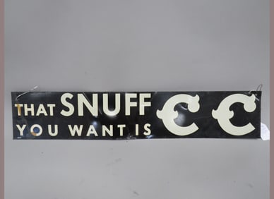 CC Snuff Metal Sign