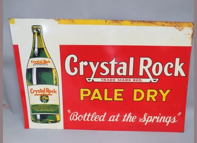 Crystal Rock Gingerale Stainless Steel Metal Sign