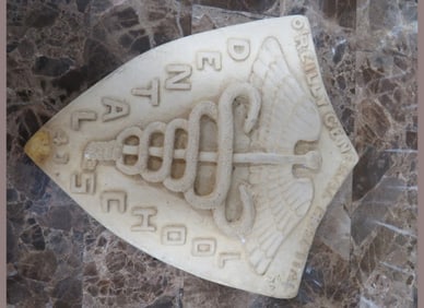 1943 Dental School Chalk Plaque