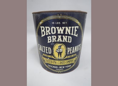Brownie Brand Salted Peanuts Store Can
