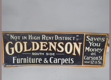 Goldenson Furniture & Carpet Sign