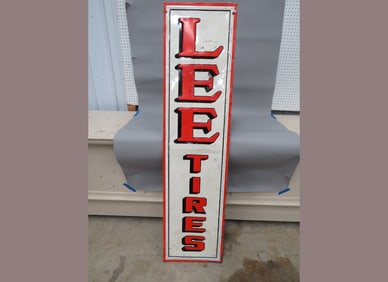Lee Tires Metal Sign