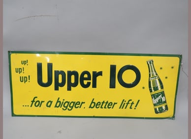 Upper 10 Beverage Metal Sign