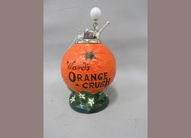 Ward's Orange Crush Porcelain Syrup Dispener