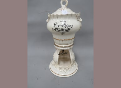 HTF Porcelain Dr. Pepper Dispenser