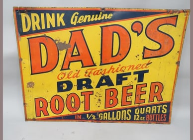 HTF Dads Rootbeer (Half Gallon/Quarts) Sign