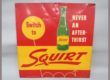 Squirt 1956 Embossed Metal Sign
