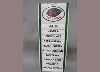 Breyer's Ice Cream Store Menu Board