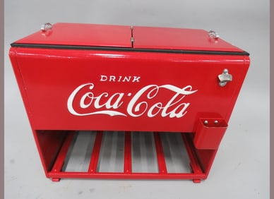 Restored Salesman Sample Coke Cooler w/ Booklet