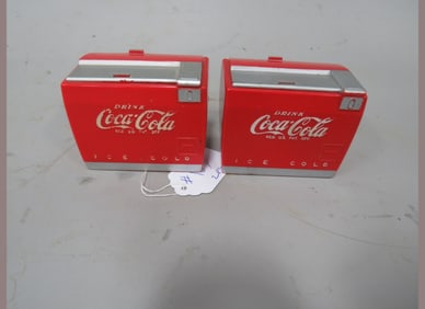 (2) Coca-Cola Chest Music Boxes