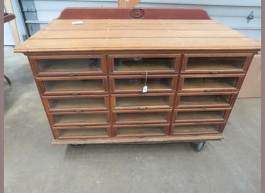 15-Glass Front Drawers Lingerie Store Cabinet