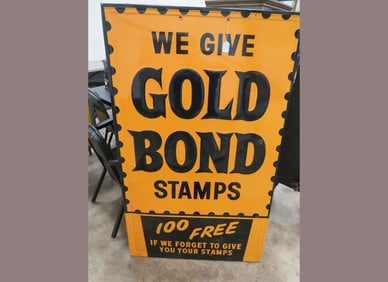 Gold Bond Stamps Sign