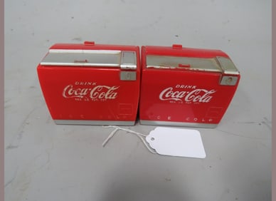 2 Coca-Cola Chest Music Boxes