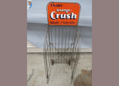 Orange Crush Pop Display Metal Rack