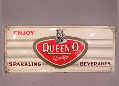 Queen-O Beverage Metal Sign