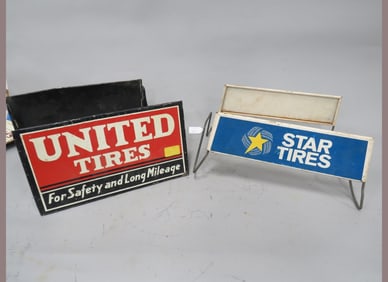 Two Tire Displays Star And United