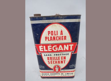 Elegant Floor Polish Container