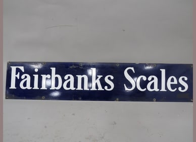 Purelan Fairbanks Scale Embossed Sign