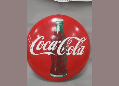 Coca-Cola Porcelain Button 36"