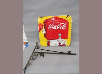 Original Drink Coca-Cola Fountain Sign