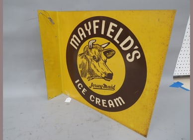 Mayfield Ice Cream Flanged Sign