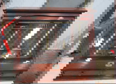 Mahogony Optometrist Cabinet