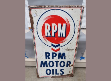 RPM Motor Oil Sign