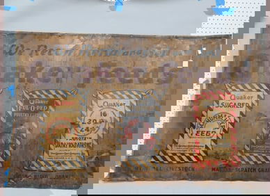 RARE Quaker Feed Sign