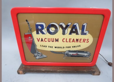 Royal Vacuum Cleaners Lighted Display