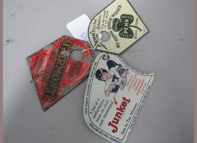 Three Advertising Pot Scrapers