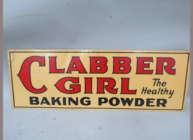 Clabber Girls Baking Powder Sign