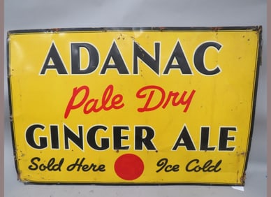 Adanac Pale Dry Ginger Ale Sign
