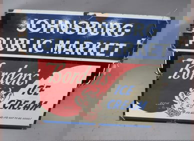 Borden?s Ice Cream Porcelain Sign