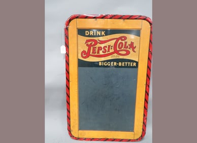 1940 Pepsi Double Dot Can Set Framed