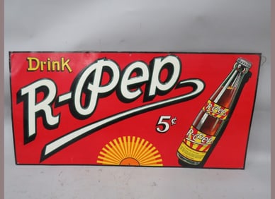 Embossed K-Pep Beverage Metal Sign
