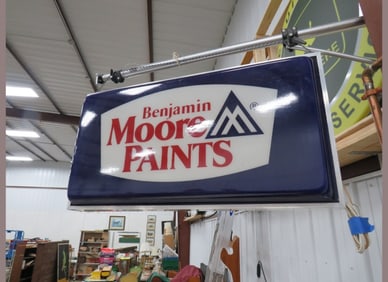 Double-Sided Benjamin Moore Lighted Sign