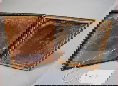 Tin Type Dog On Chair