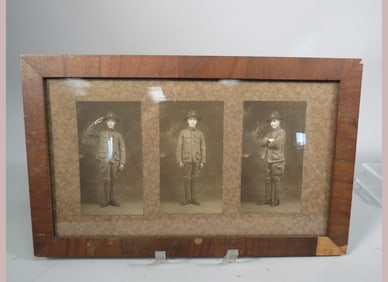 WWI Framed Soldier Photos