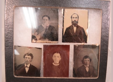 5 Civil War Tin Types