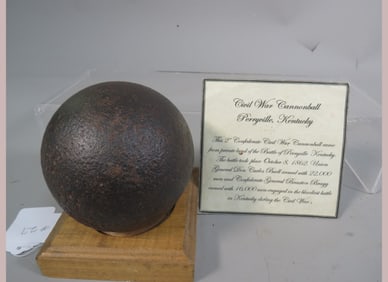 Civil War 1862 Cannon Ball