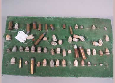 Civil War Bullet/Shell Display