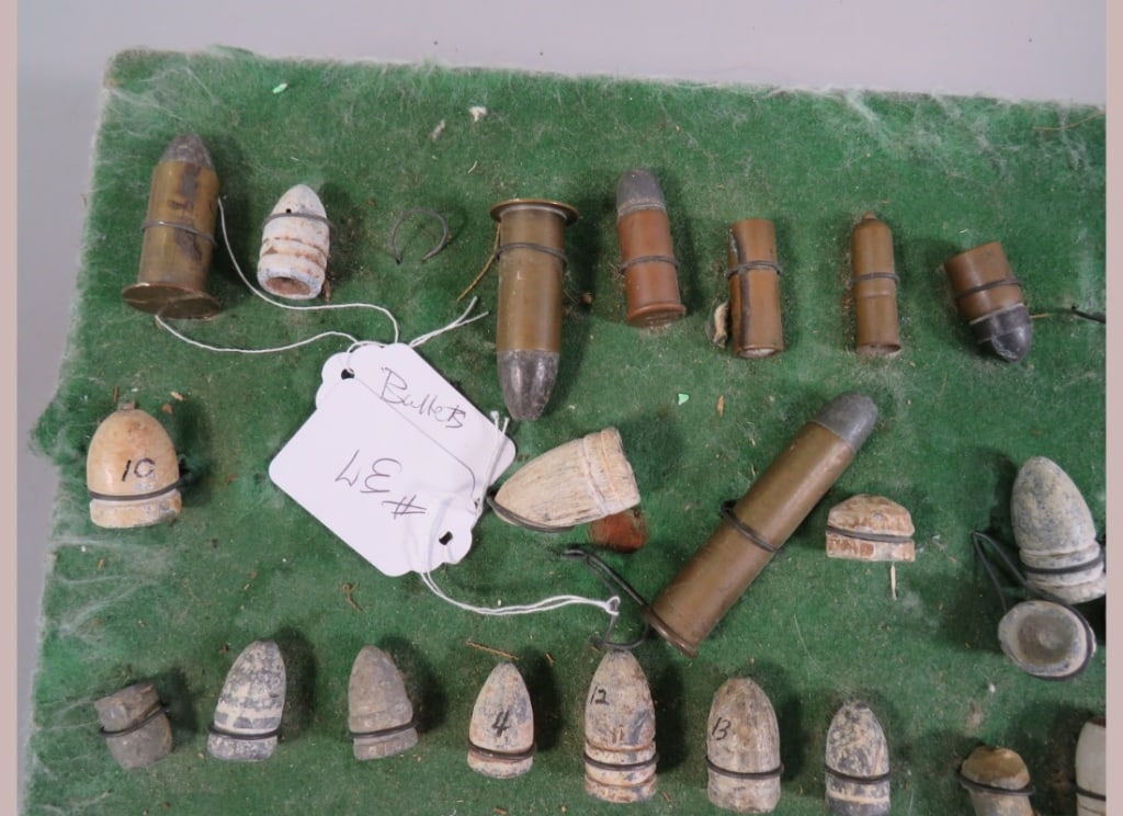 Civil War Bullet/Shell Display - 2