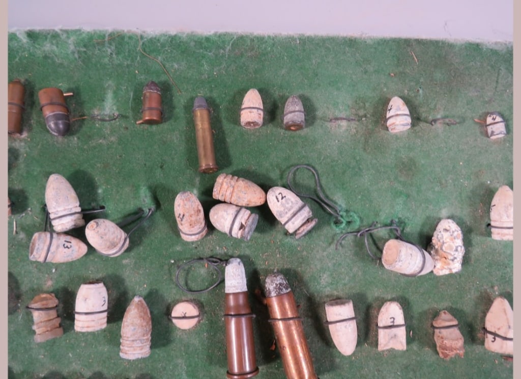 Civil War Bullet/Shell Display - 3