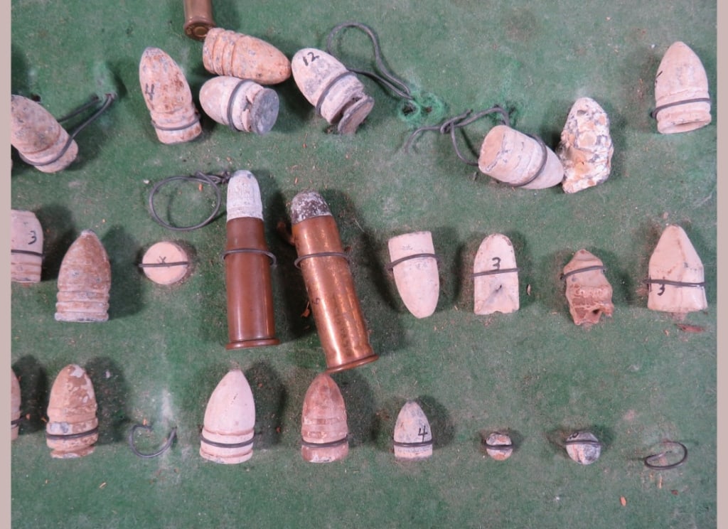 Civil War Bullet/Shell Display - 4