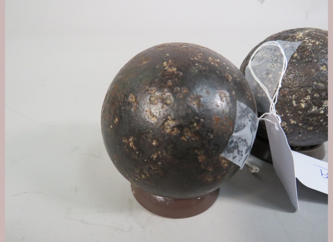 2-Civil War Cannon Balls - 3