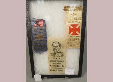 3-G.A.R. Ribbons 1897-1902 Gen. Sherman